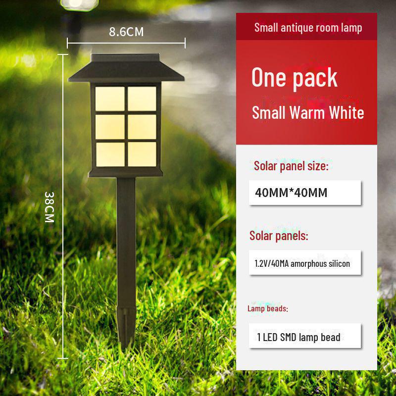 Waterproof Cross-Border Solar Garden Light: Outdoor Villa Decorative Plug Light for Lawn and Square Areas.