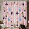 Custom Cartoon Blackout Curtains - High-Density Black Silk for Home Bedroom