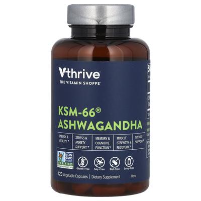 Ksm-66 Ashwagandha, Kapsułki Wegetariańskie 120 Tabletek (300mg na kapsułkę)