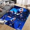 Rayan Cherki Flannel Printed Carpet, Home Sofa Decoration for Living Room & Bedroom, Non‑Slip Play Flannel Floor Mat for Game Room