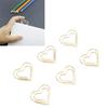 100pcs Hrt Shape Paper Clips Cute Metal Paper Clips Portable Adorable Small Paper Clips for Document Organization