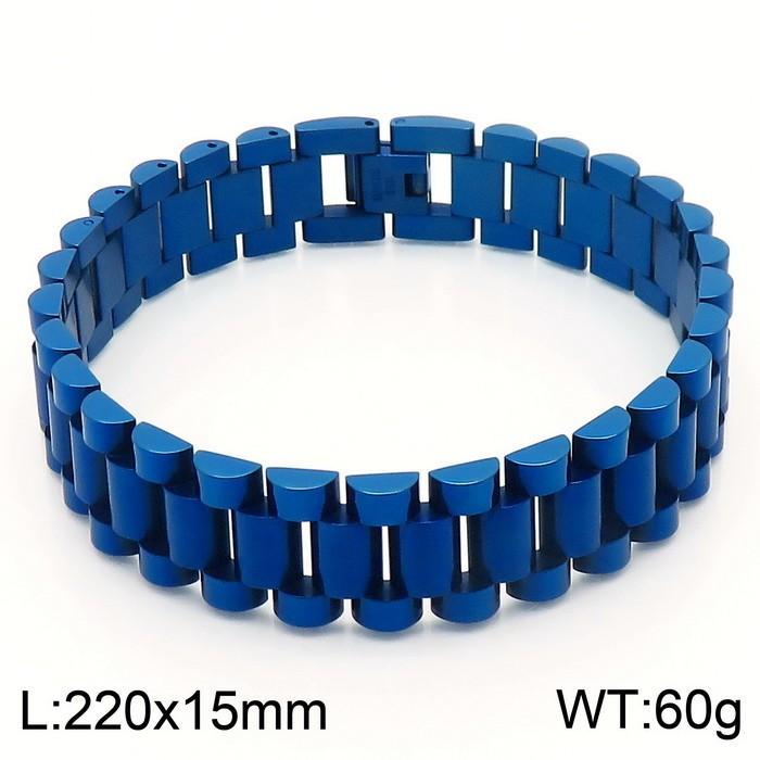 Kalen 9/10/15mm Golden Watch Strap Stainless Steel Bracelet For Men Women High Polished Bangle Party Holiday Jewelry Gifts