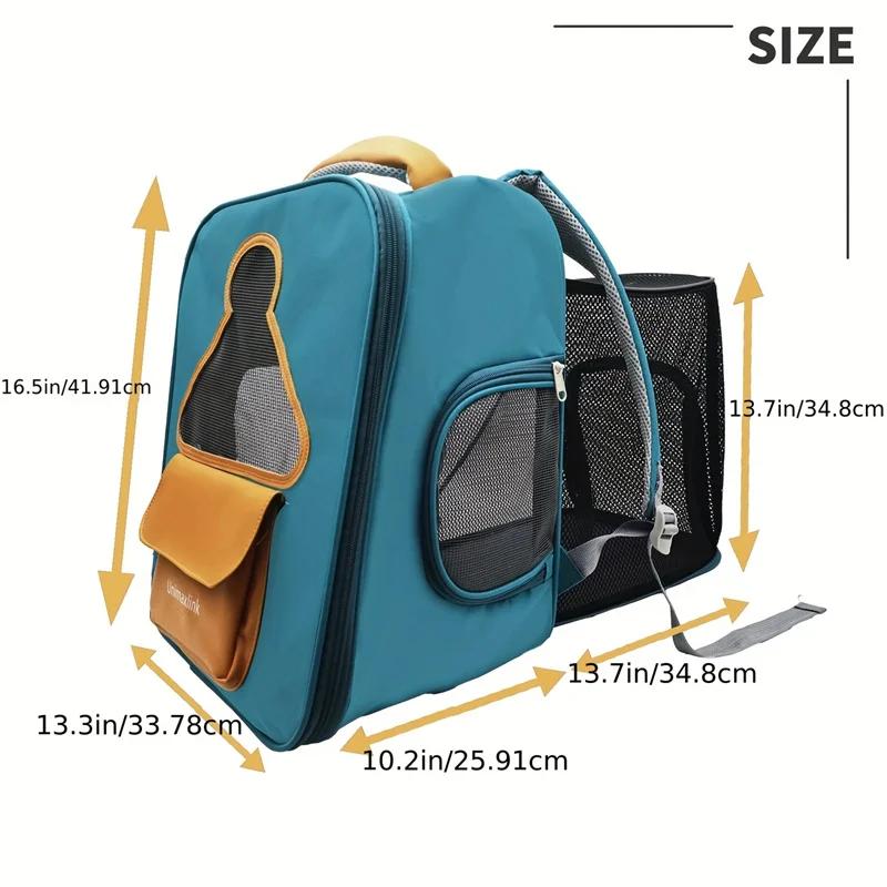 Backpack For Cat Under 11 Lbs, Cat And Dog Backpack, Soft Cushion To Protect Back, Foldable Design,Outdoor Travel Pet Bag