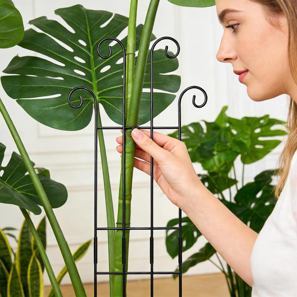 Garden Trellis Metal Vertical Growth Trellis For Plants Vine Support Stakes For Monstera Tomato Flowers Ivy Pots Garden Outdoor
