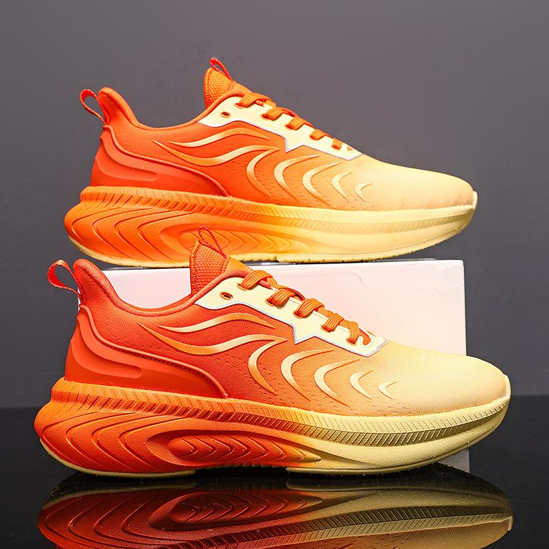 

2024 summer mesh fabric breathable sports shoes running shoes comfortable breathable increase factory wholesale 43