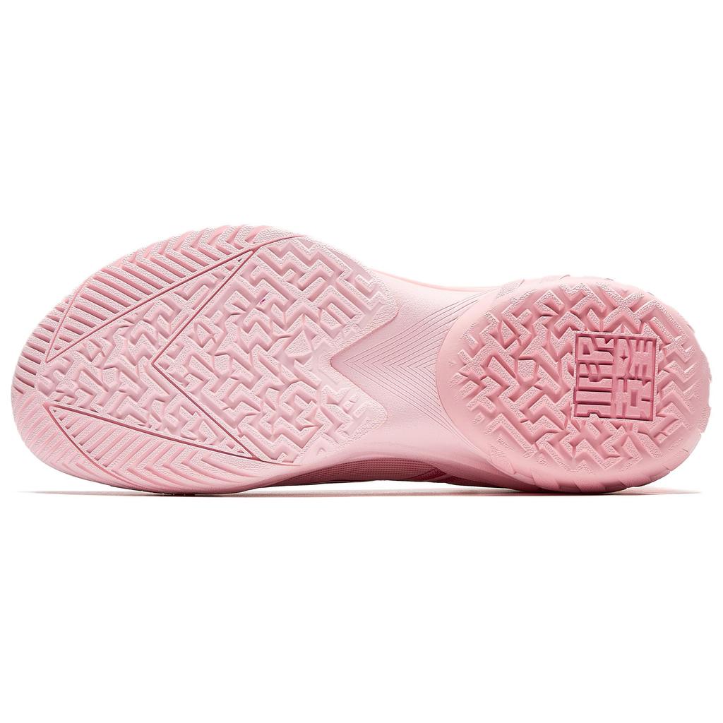 Anta Cushioning Slip Resistant Anti Rollover Low top Basketball Shoes Men's Pink 912541602Q-4