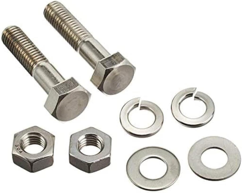 Muffler Gasket for Stainless Steel Exhaust Gasket (Juran) Flange Bolt Set (Set of 2, M10x45mm)