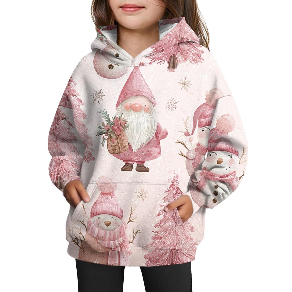 Girls' Hooded Tie-Dye Sweatshirt - Pullover Print Top