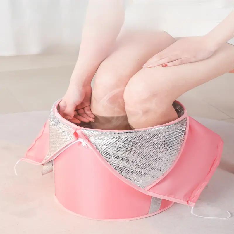 Fußbadewanne mit Griff Waschbecken für Zuhause Badewanne Faltbarer Eimer Tragbar Warm