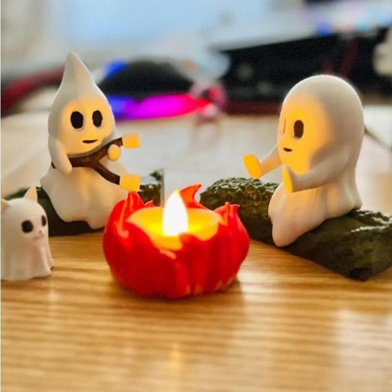 

Halloween Ghost Bonfire Home Decoration Gifts Ghost Campfire - Cat