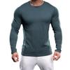 Ice Silk Quick-drying Round Neck Long-sleeved T-shirt Spring Thin Outdoor Sun Protection Top Sports and Casual Stretch Youth T-shirt