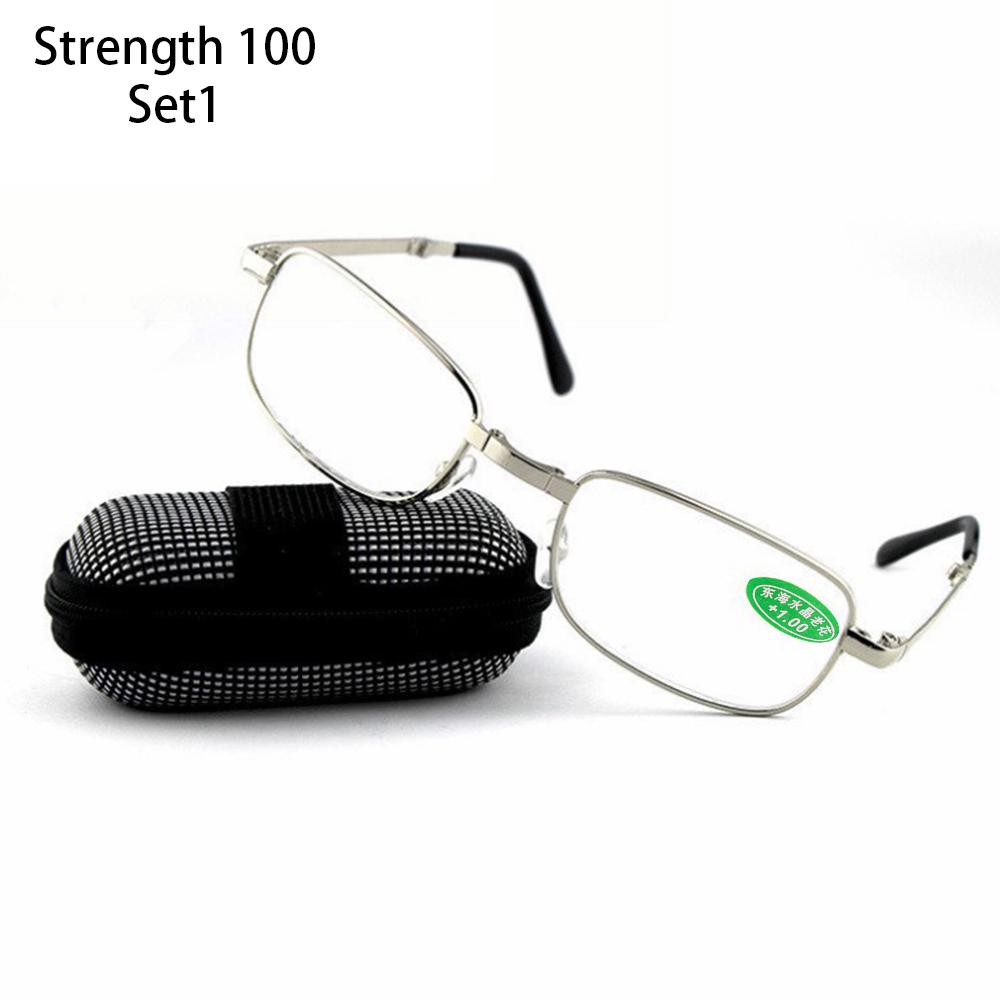 

1 Pc Folding Reading Glasses with Box Ultra-light Rimless Magnetic Eyeglasses Unisex Vision Care Eyeware Degree +1.0~4.0 +150