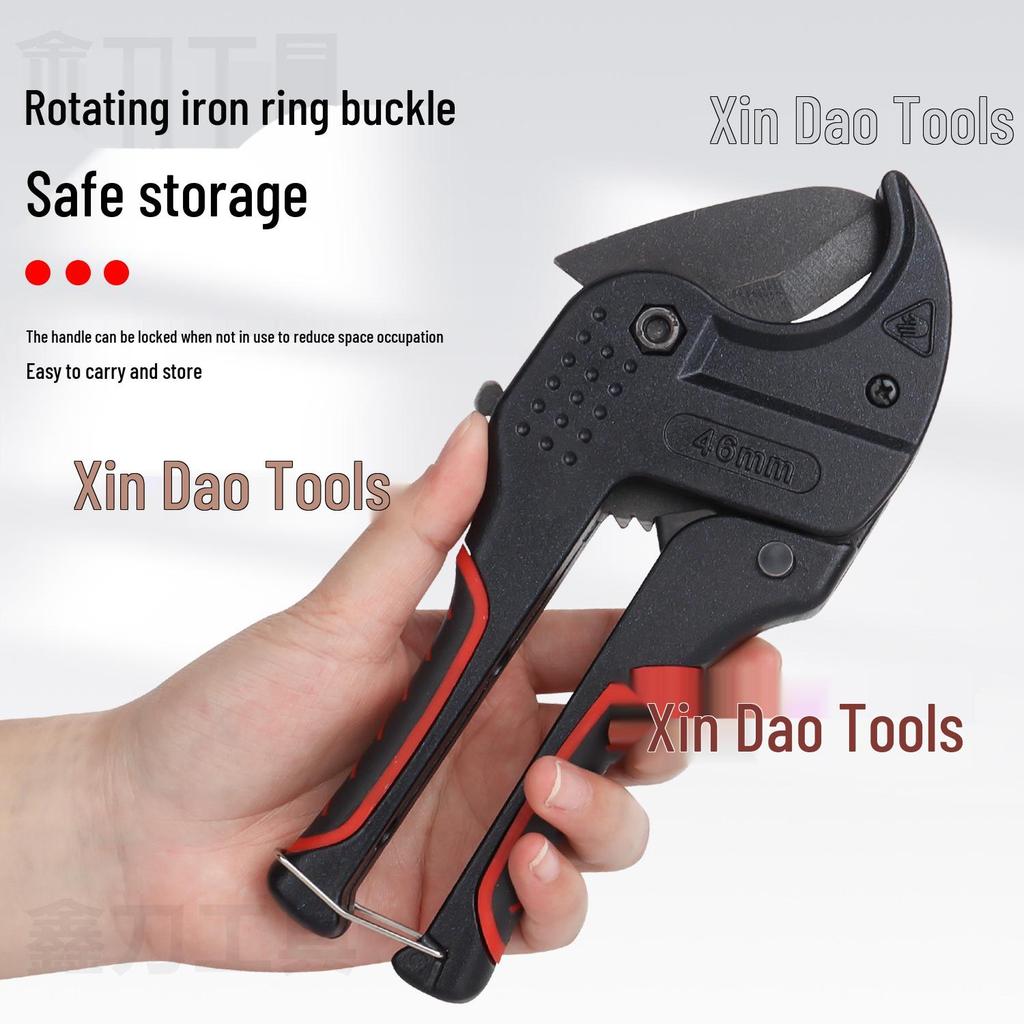 Professional PPR Water Pipe Cutter with Replaceable Blade and Self-Locking Ratchet