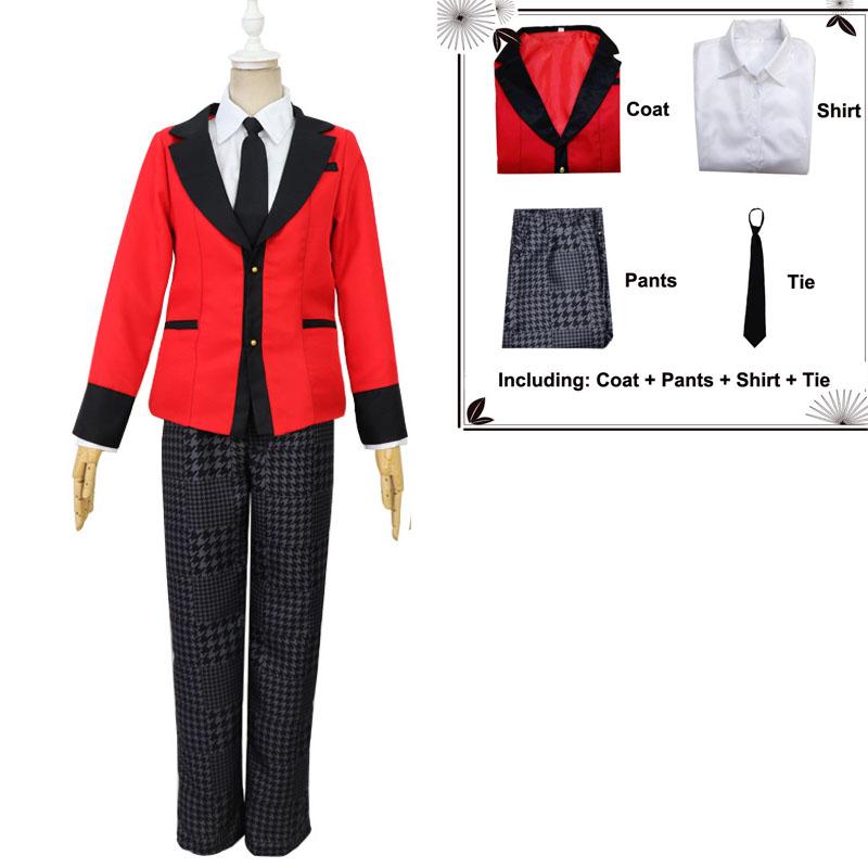Kakegurui Jabami Yumeko Ryota Suzui Uniform Cosplay Costume Halloween Suit Dress
