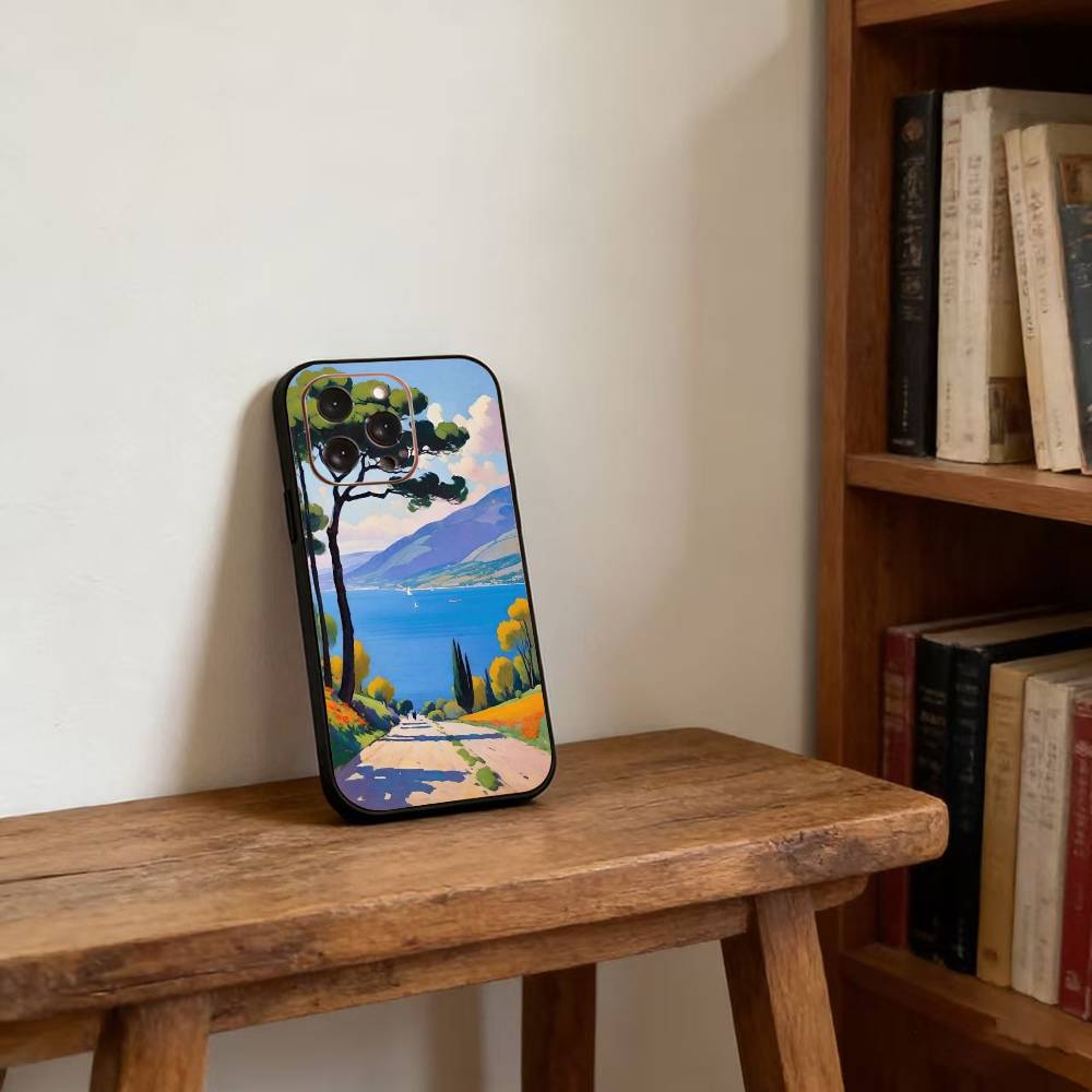 D-David Hockney Paintings Phone Case For iPhone 17, 16,15,14,13,12,11 Plus,Pro Max, Others Soft Black Cover
