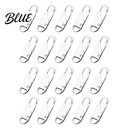 Metal Zipper Tabs 5/20Pcs Pull Replacement, Detachable Tab, Luggage Repair Accessories Universal Zip Puller for Backpacks Jackets Clothing Tab
