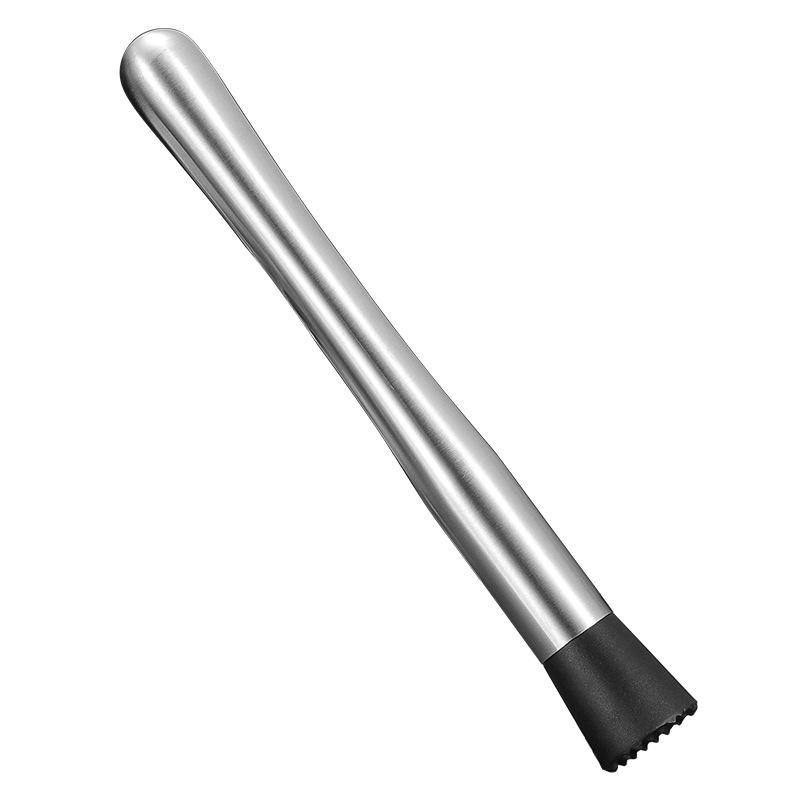 Stainless Steel Ice Crusher & Cocktail Muddler - Plastic Milk Tea & Lemon Hammer Bar Tool