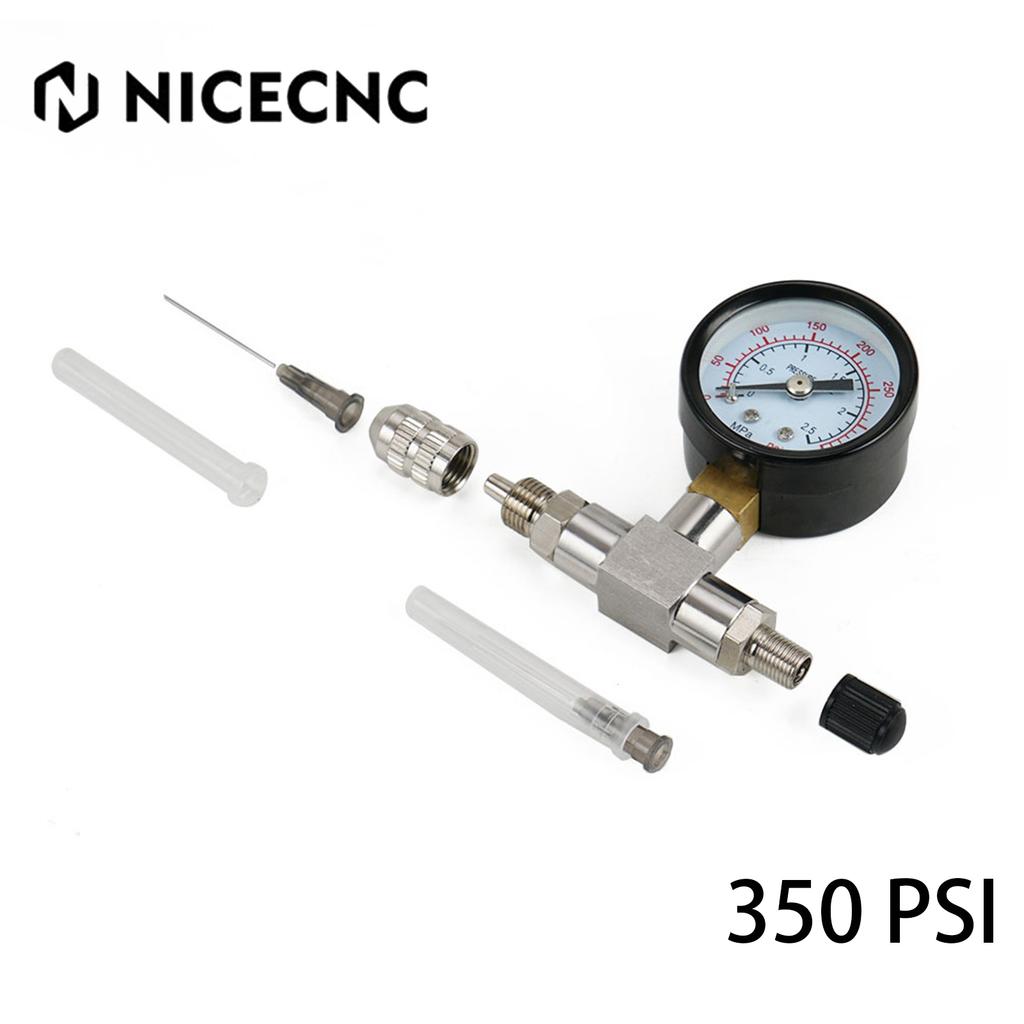350 600PSI Shock Nitrogen Gauge Needle Fill Tool For Yamaha Polaris RZR CanAm Arctic Cat Snowmobile KTM Honda Suzuki Kawasaki