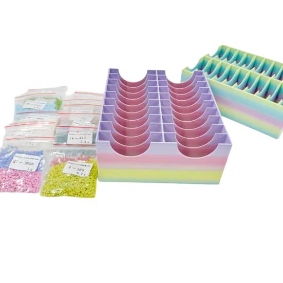 Bead Storage Container Diamond Art Storage Case with 20 Compartments Rhinestone Painting Organizer for Craft Enthusiasts