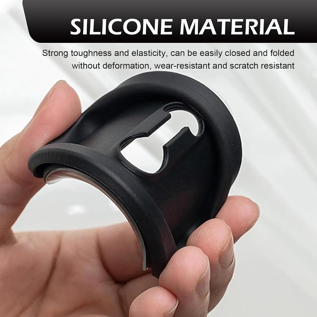 2 PCS Door Latch Protective Cover, Silicone Door Lock Shockproof Cover, Automotive Lock Silent Decorations, Universal for Most Cars, Trucks, SUVs