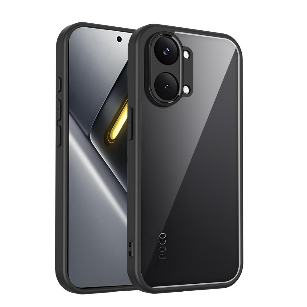 KEYSION Transparent Case for Xiaomi POCO X8 Pro Max Soft Silicone+PC HD Clear Simple Shockproof Phone Back Cover for POCO X8 Pro