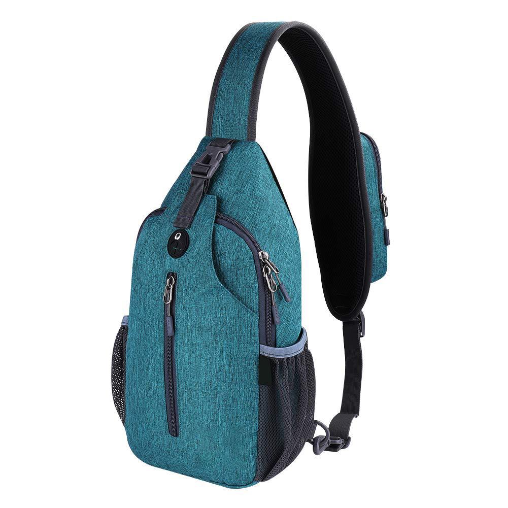 Men'S Outdoor Breast Bag Fashion Men'S Shoulder Bag Trendy Casual Outdoor Bag Wear-Resistant Scratch-Proof Waterproof Breast Bag