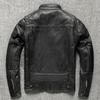 First Layer Cowhide Motorcycle Suit Genuine Leather Leather Jacket Men's Retro Leather Jacket Motorcycle Motorcycle Suit Jacket