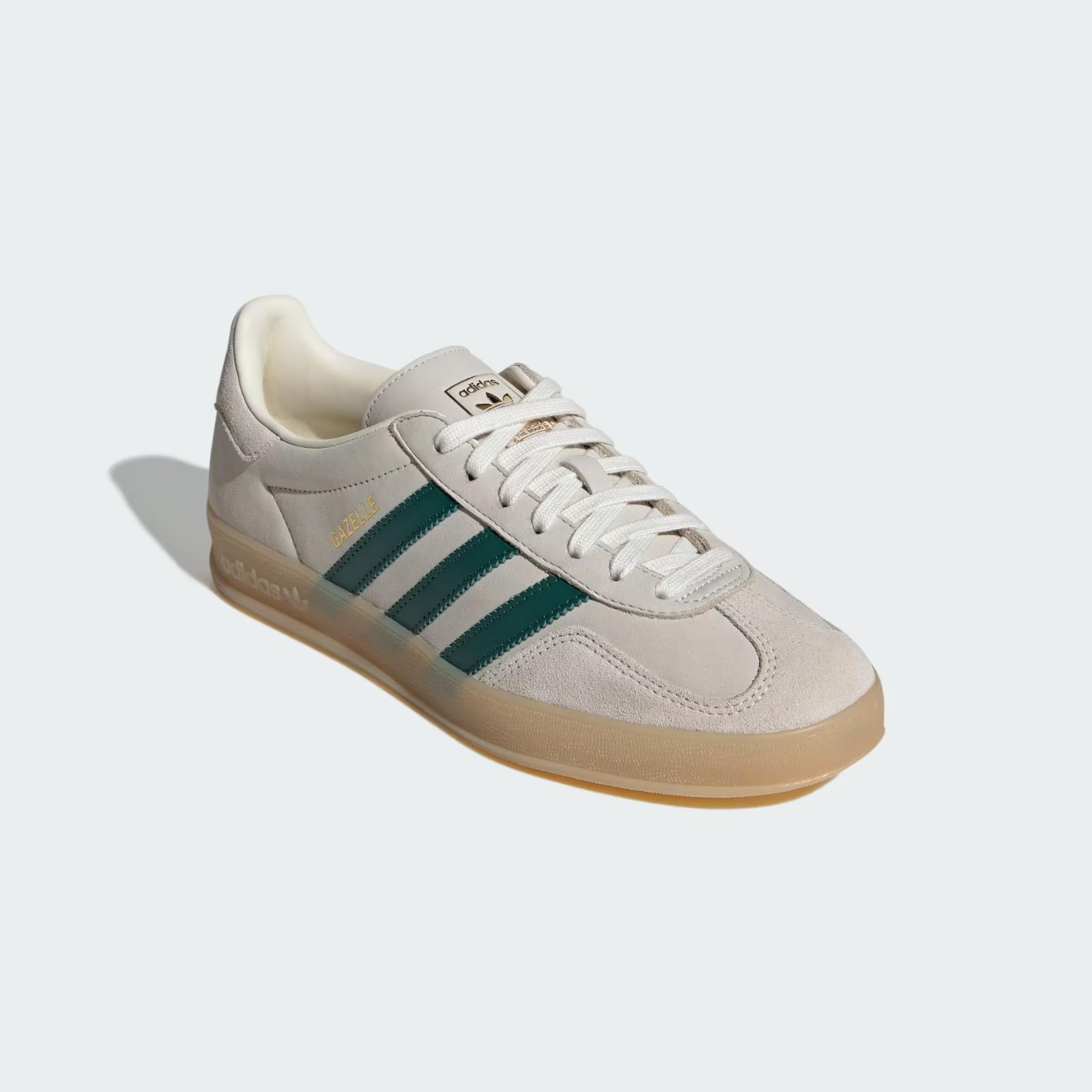 IH9675 adidas Gazelle Indoor Cream White Collegiate Green (Men s) 4
