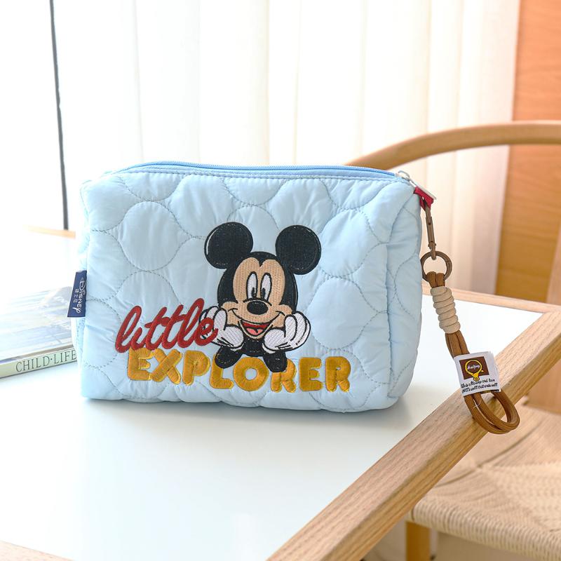 Disney Mickey Mouse Themed Cosmetic Bag Exquisite Toiletry Bag Compact Storage Bag Portable Travel Bag Birthday Gift