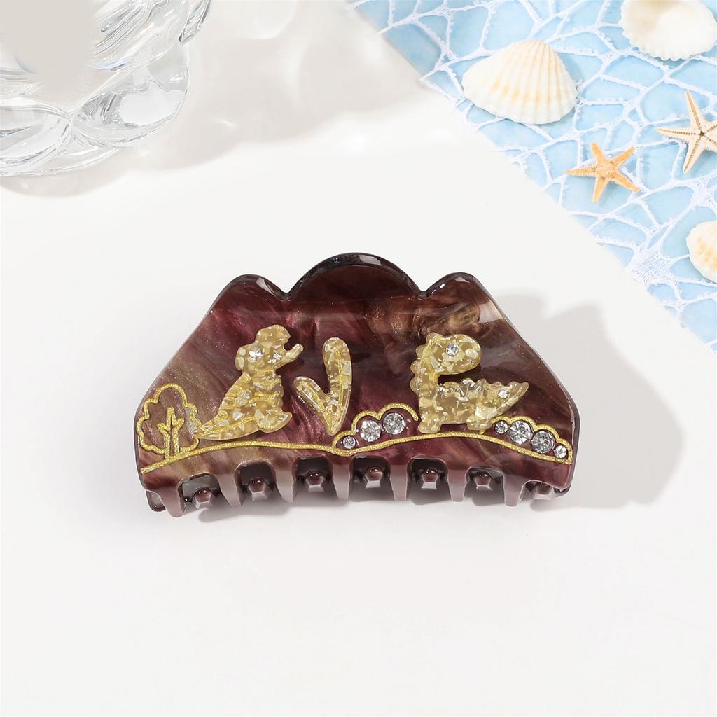 Practical Acrylic Hair Claw Clip With Unique Shark Design For Women Fashion Hair Accessory For Home Office Party