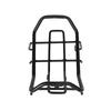 Black Metal Motorcycle Cargo Rack for CT125 2020-2023 JA55/JA65, Featuring Open Tubular Construction and Attachment At Existing Motorcycle Mounting