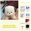 Coral Fleece Material Pipe Chenille Stems Craft Pipe Stems Kit Creative Toys Cute Dog Handmade Material for Kids DIY