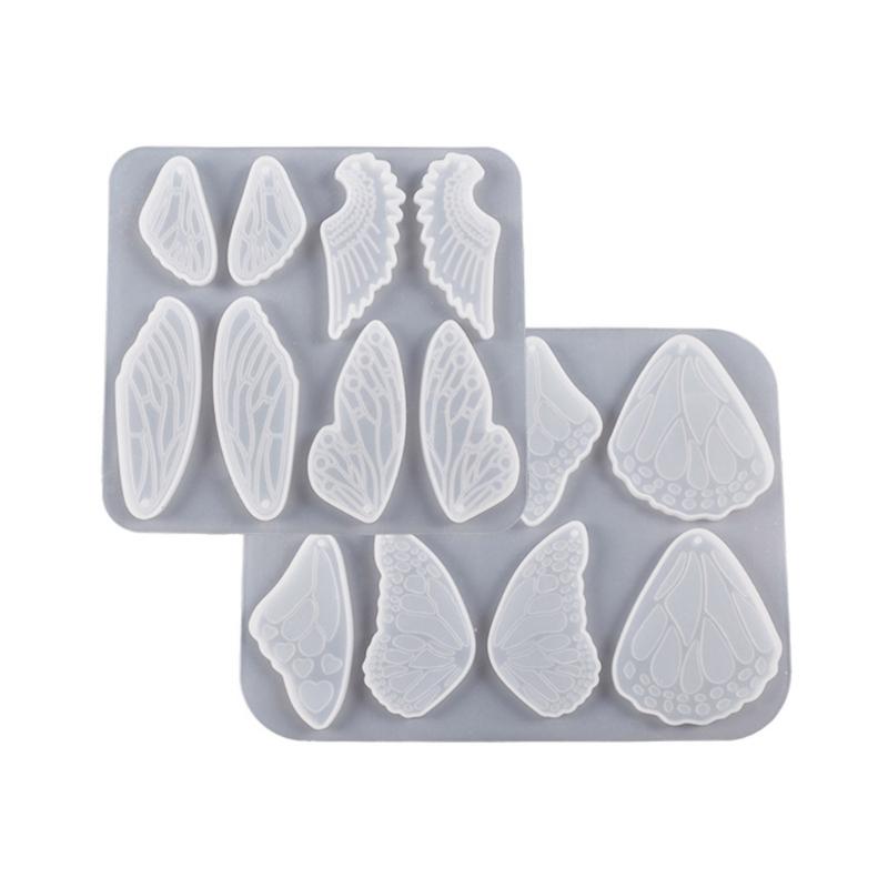 Wing-shaped Silicone Molds Jewelry Casting Molds Epoxy Resin Pendant Mould for DIY Earrings, Jewelry, Keychain, Crafts