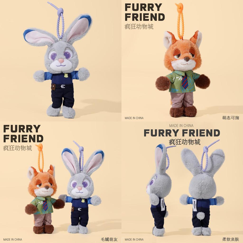 Zootopia Nick Judy Plush Toy With Short Pile Fabric For Kids Gift
