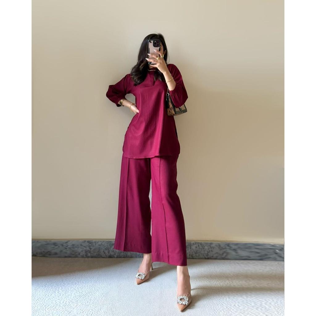 Party Wear Cotton Top Tunic Kurta Pant Cord Set Indian Women Designer Kurti SC-2213a