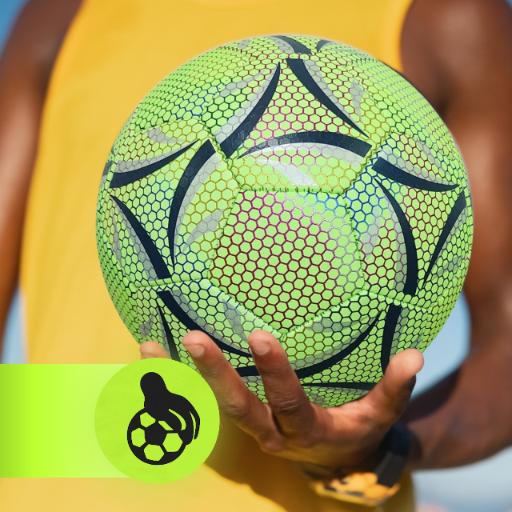 Reflective football for feet, fluorescent, glow in the dark, solid