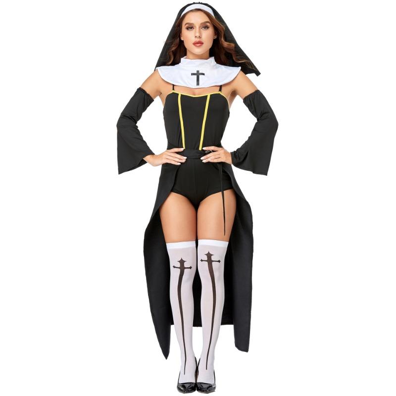 New Halloween Costumes, Zombie Vampire Nun Costumes, Stage Costumes, Cosplay