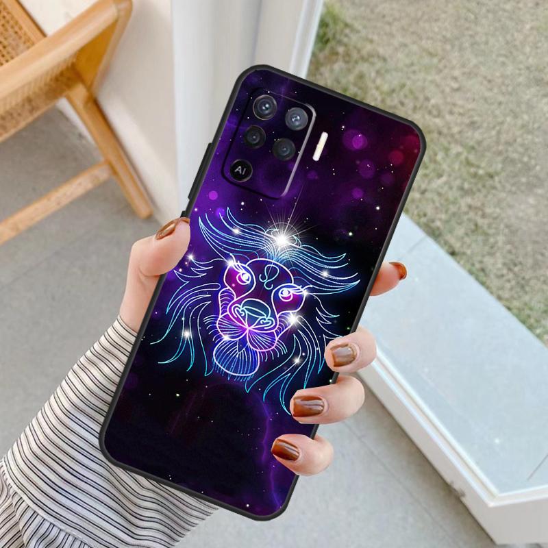 Zodiac Signs Case For Oppo A76 A16 A96 A17 A18 A60 A80 A40 A38 A58 A78 A98 A94 A74 A54 A15 A57 A77 A5 Pro