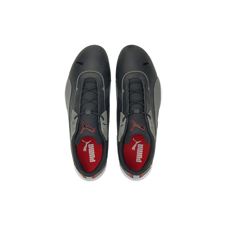 Puma Scuderia Ferrari R-Cat Machina Comfortable Synthetic Leather Lightweight Low-Top Training Running Shoes Unisex Sneakers Black White Red 306865-01
