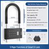 Smart Waterproof Outdoor Fingerprint Padlock: Rust-Proof, Anti-Theft, Password-Protected for Door & Cabinet Security