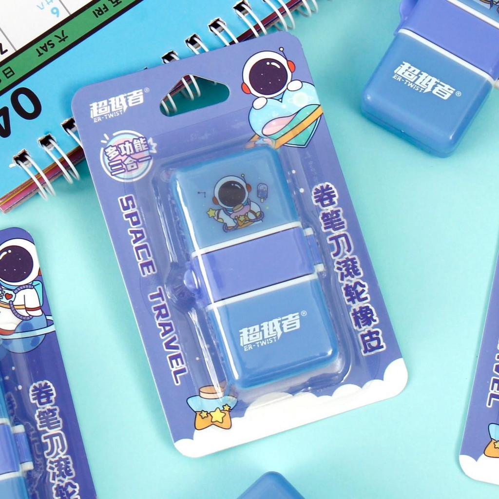 Transzendenz Astronaut Multifunktionaler Radiergummi & Bleistiftspitzer für Studenten