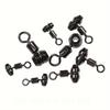 10pcs Saltwater Fishing Rolling Swivels Fishing Tackle Accessories Fishing Rig Line Connector Rotation Line Swivels