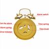 Metal Mechanical Alarm Clocks Creative Desk Bedside Table Desktop Clock Alarm Bedroom Decorations Accessories Battery Operate
