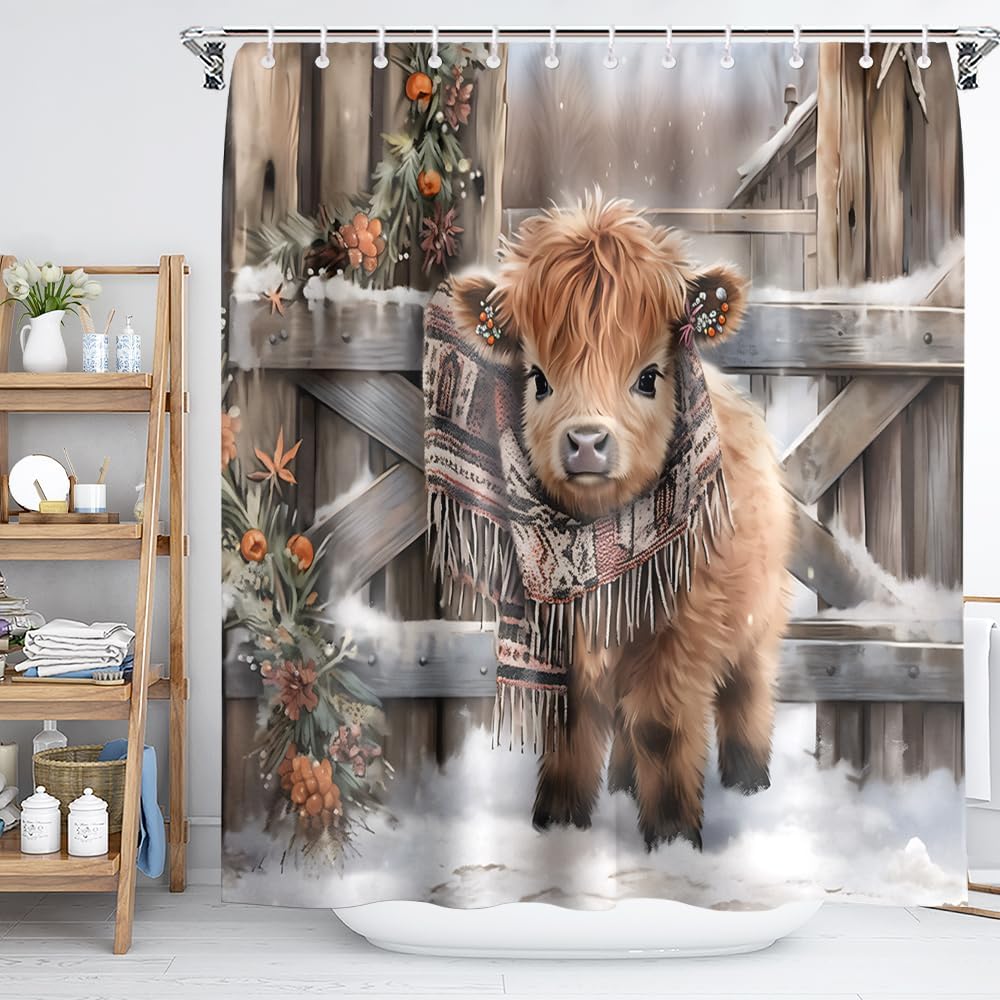 Black Shower Curtain Life Tree Sky Elephant Neon Fabric Plant Fantasy Art Bathroom Curtain For Women Bathtub Decoration