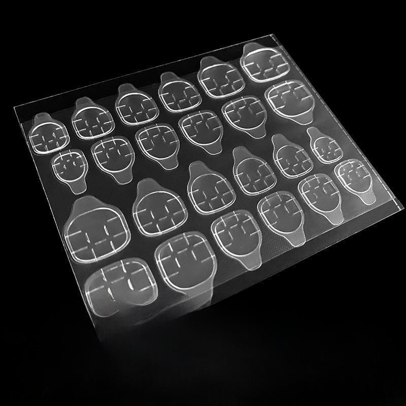 Eco-Friendly Waterproof Transparent Double-Sided Nail Art Adhesive Stickers