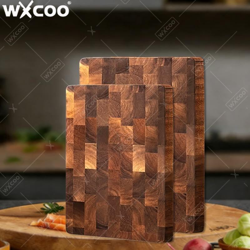 Kitchen Double-sided Cutting Board Thickened Acacia Wood Chopping Board Ideal for Cutting Meat Cheese Vegetable Solid Wood Board