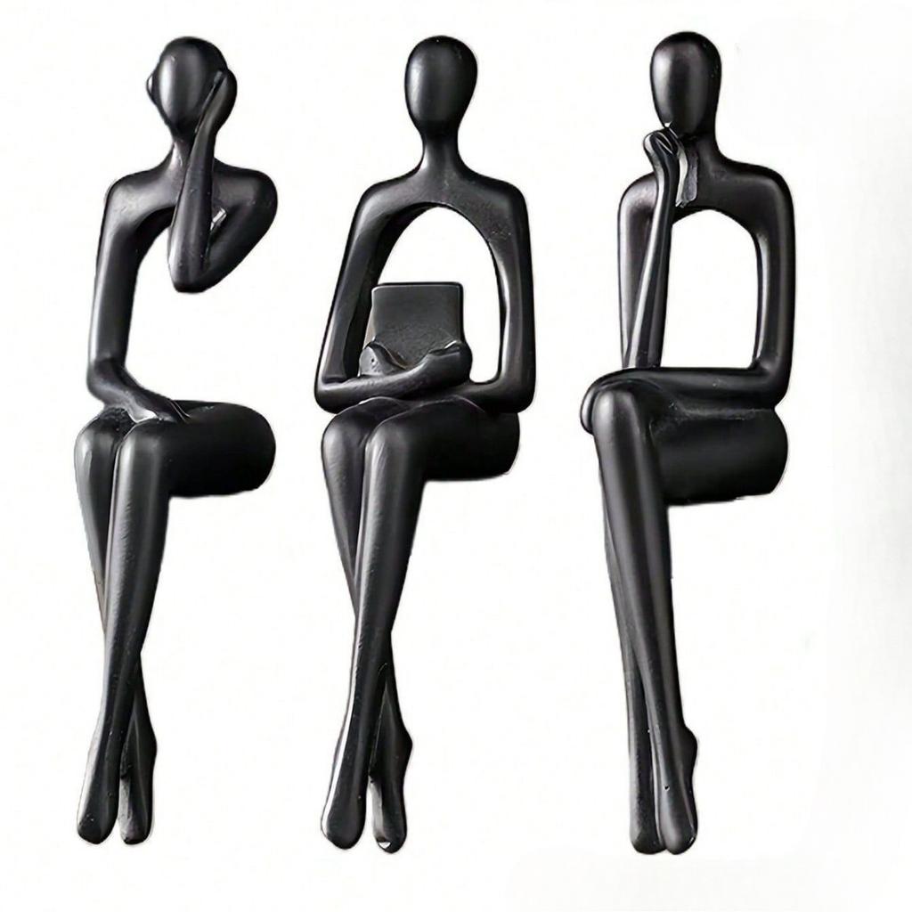 1Pc Desktop Special Character Ornament Home Living Room Wine Cabinet Office Abstract Scene Craft Decoration