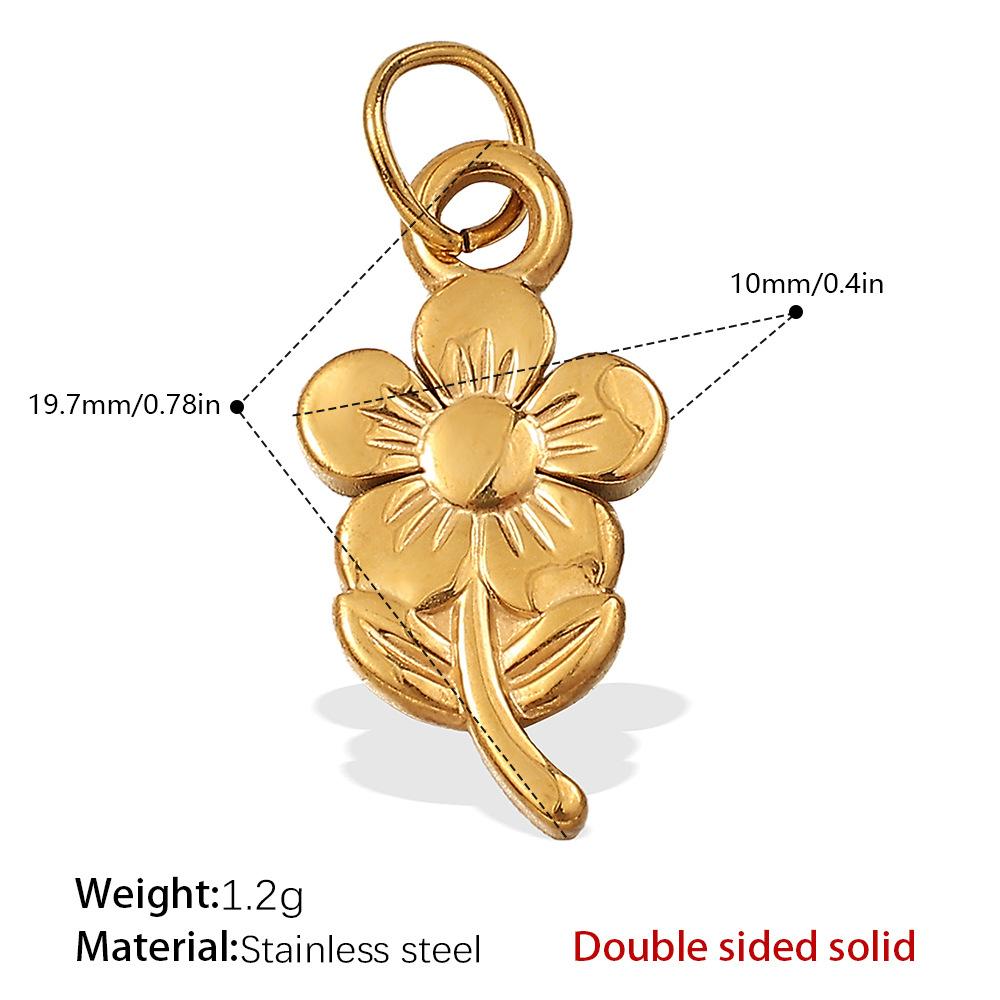 European and American stainless steel DIY pendant accessories plated 18K gold pendant palm hexagram shape pendant jewelry women