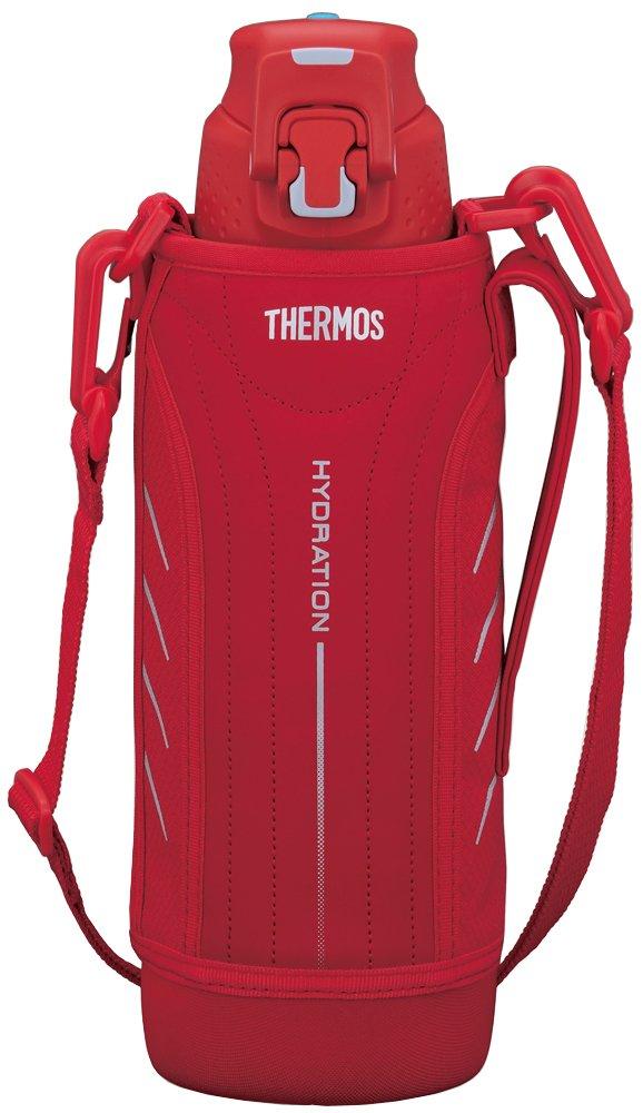 Thermos Vacuum Insulated Sports Bottle, 1.0L, Red, FFZ-1000F R