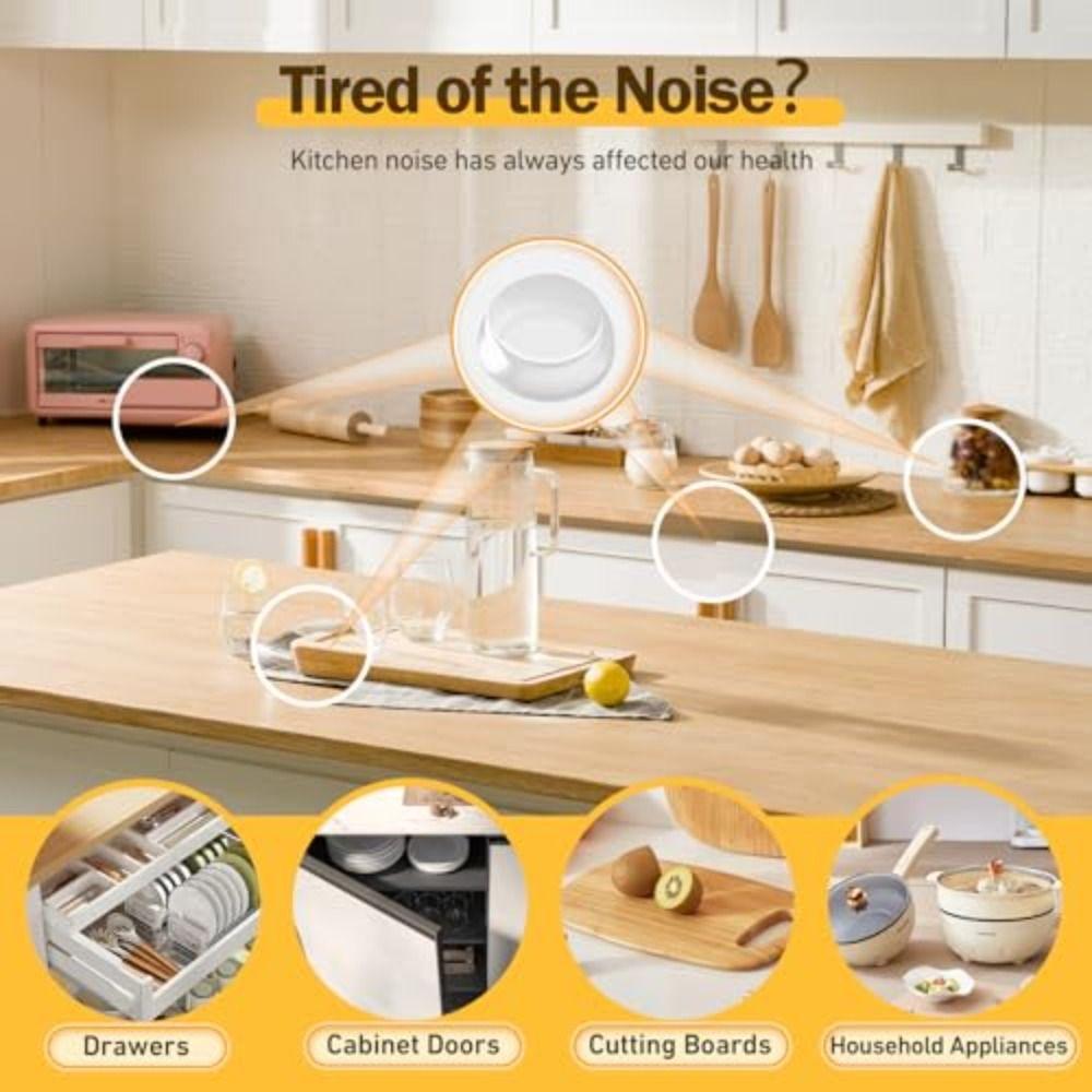 100pcs Anti Slip Bumpers Cabinet Bumpers Rubber Damper Buffer  Furniture Hardware